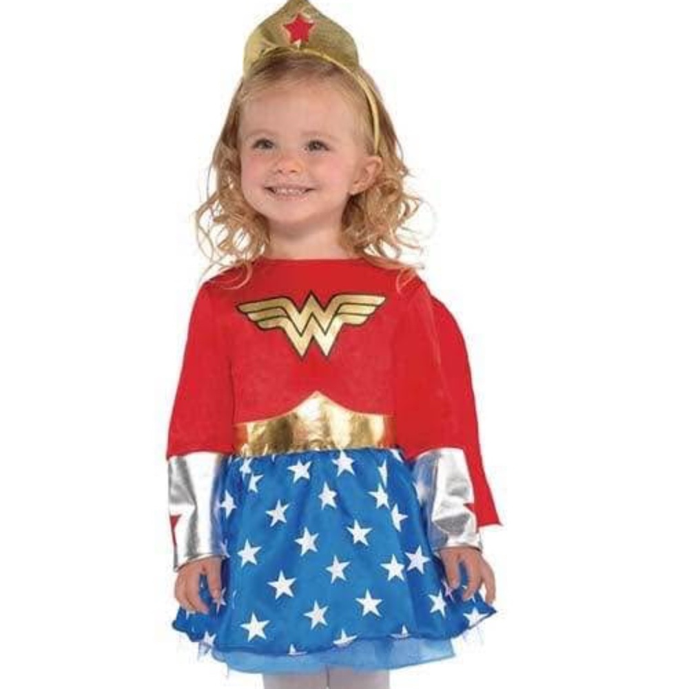 BRAND NEW baby girl marvel wonder woman halloween costume size 6-12M